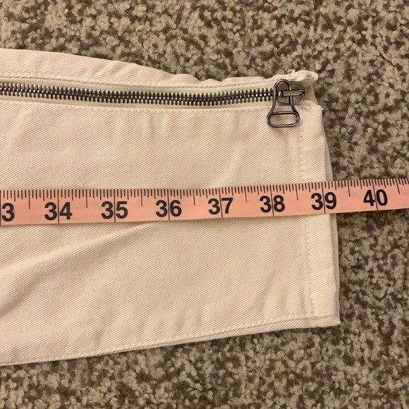 Balmain Pale Pastel Pink Skinny Biker Cotton Jeans - Picture 9 of 15